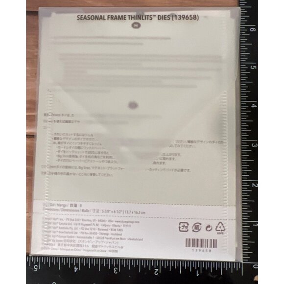 Seasonal Frame Thinlits Dies Set By Stampin Up For Sizzix 139658 - Picture 2 of 3